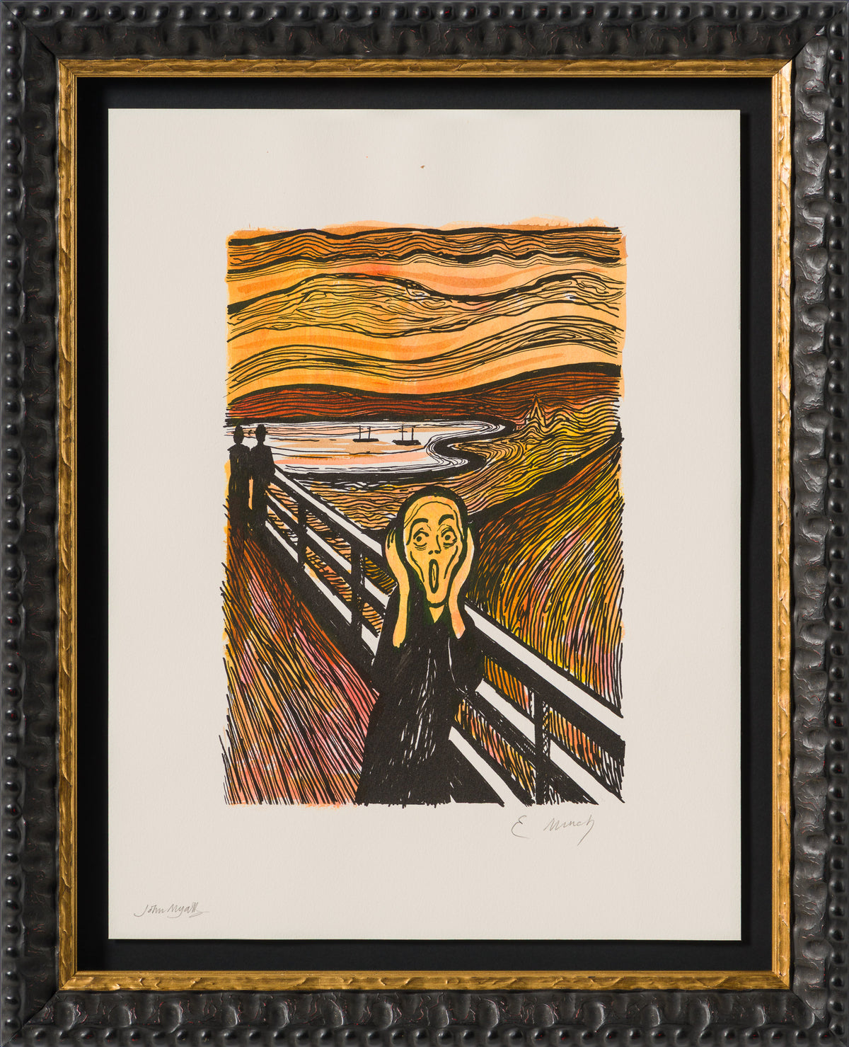 The Scream in the Style of Edvard Munch (1895) Unique XXVII
