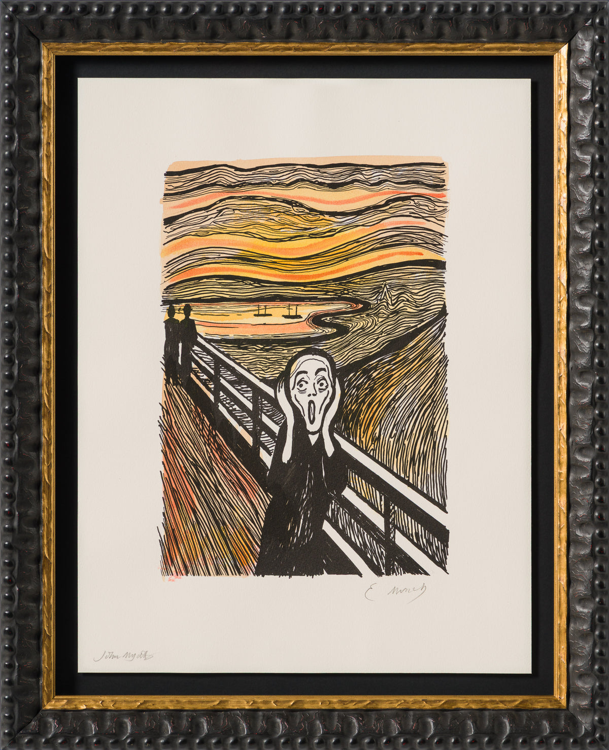 The Scream in the Style of Edvard Munch (1895) Unique XXVIII