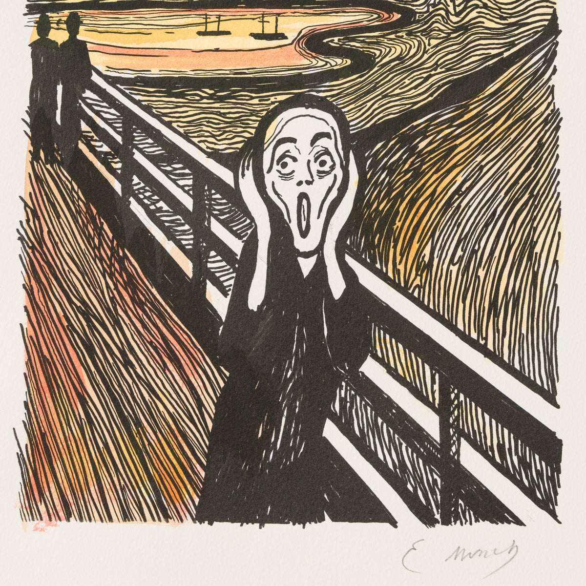 The Scream in the Style of Edvard Munch (1895) Unique XXVIII