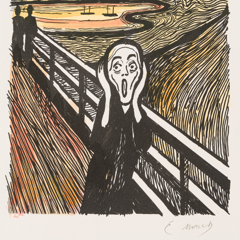 The Scream in the Style of Edvard Munch (1895) Unique XXVIII