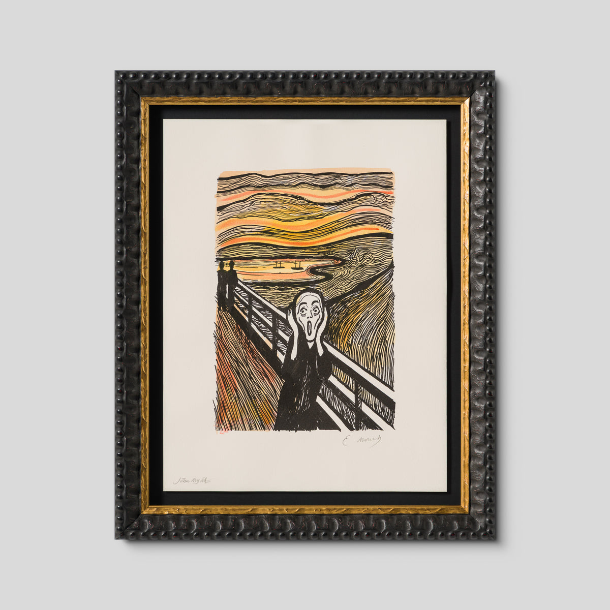 The Scream in the Style of Edvard Munch (1895) Unique XXVIII