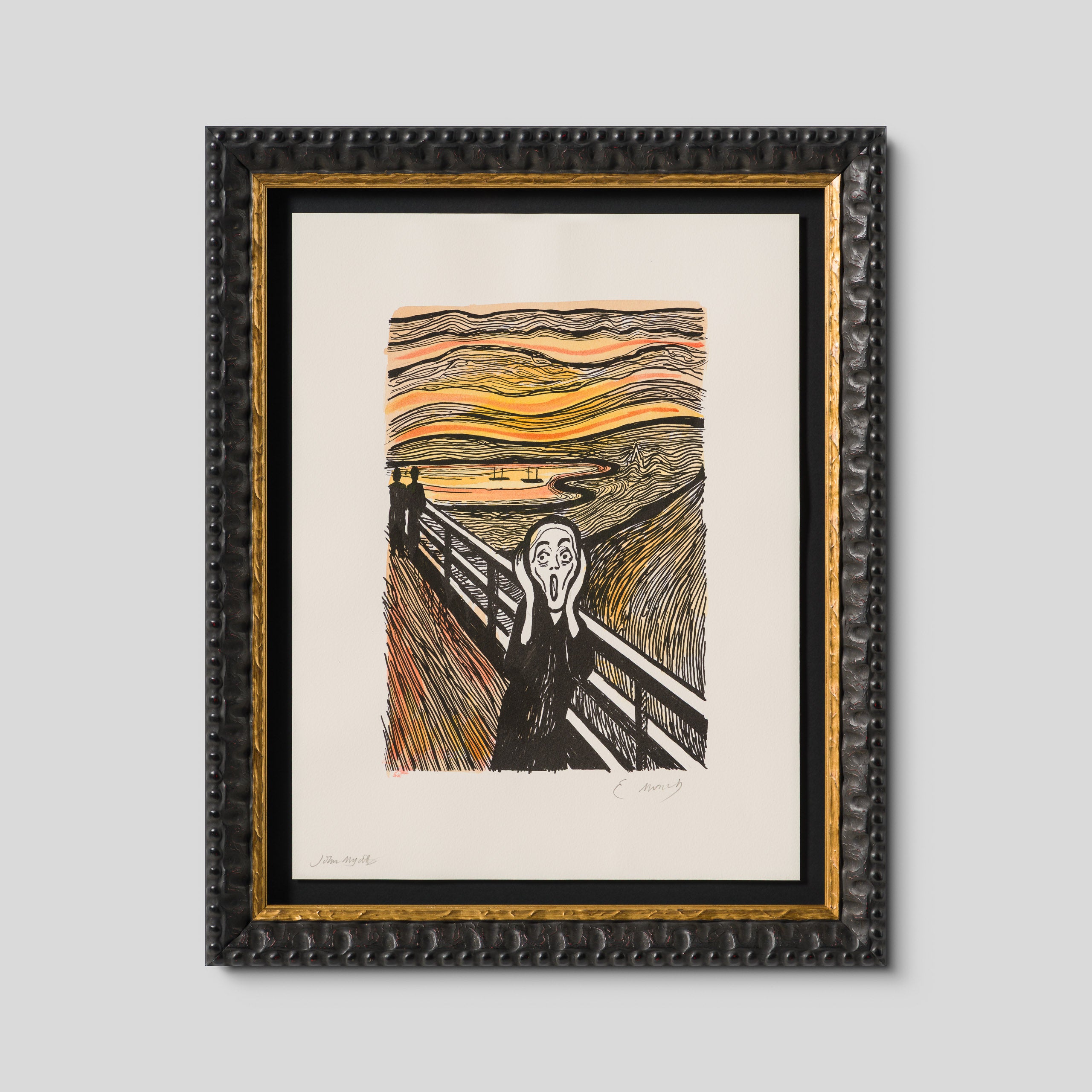 The Scream in the Style of Edvard Munch (1895) Unique XXVIII