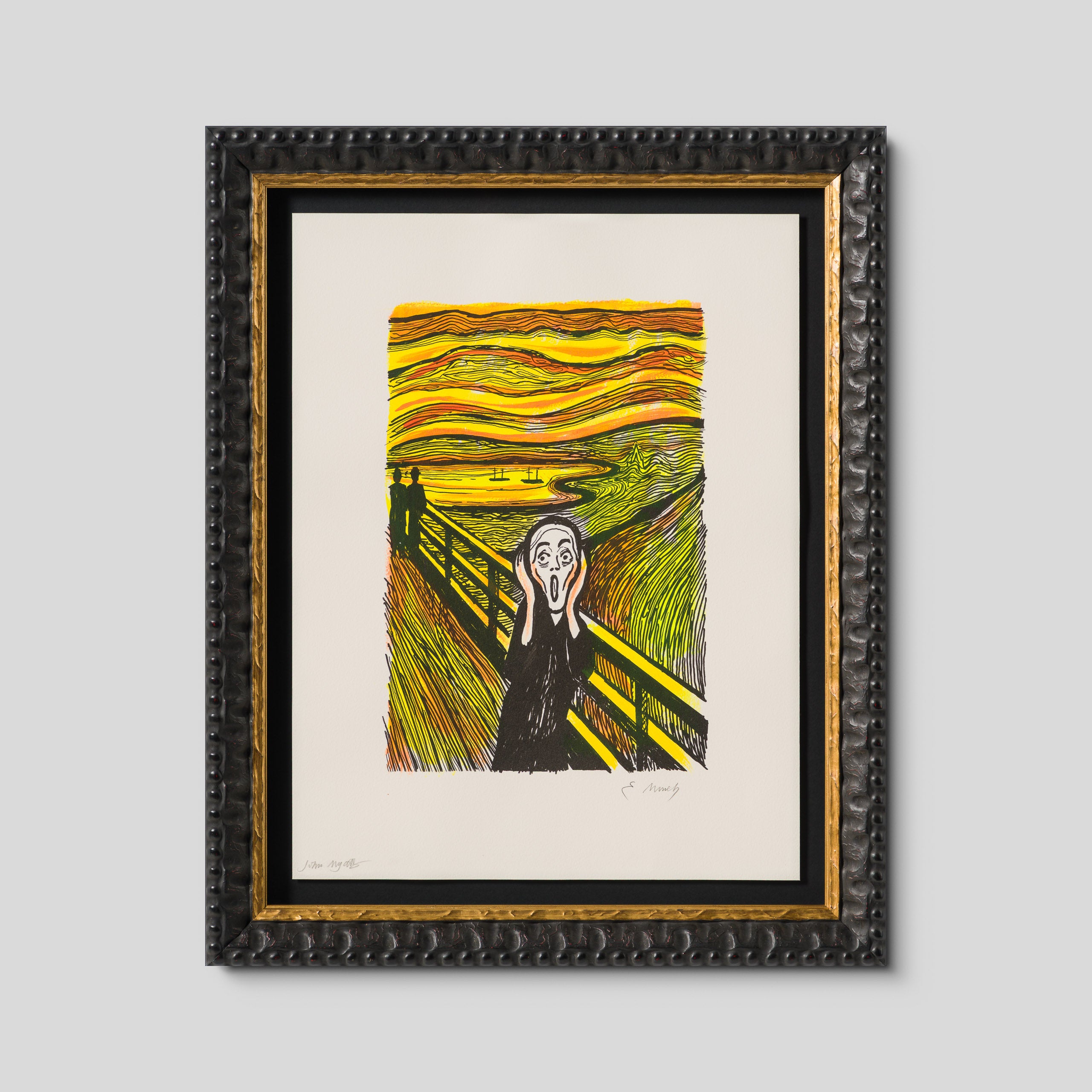 The Scream in the Style of Edvard Munch (1895) Unique XXIX