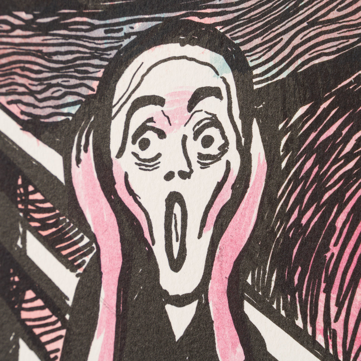 The Scream in the Style of Edvard Munch (1895) Unique XXX