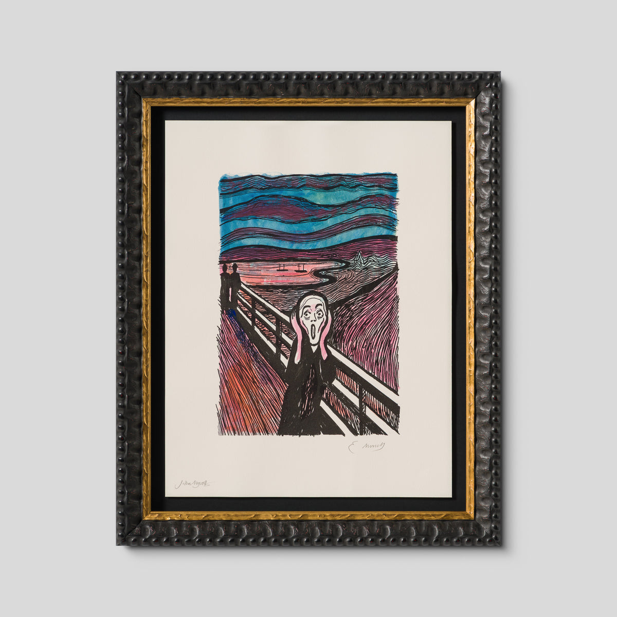 The Scream in the Style of Edvard Munch (1895) Unique XXX