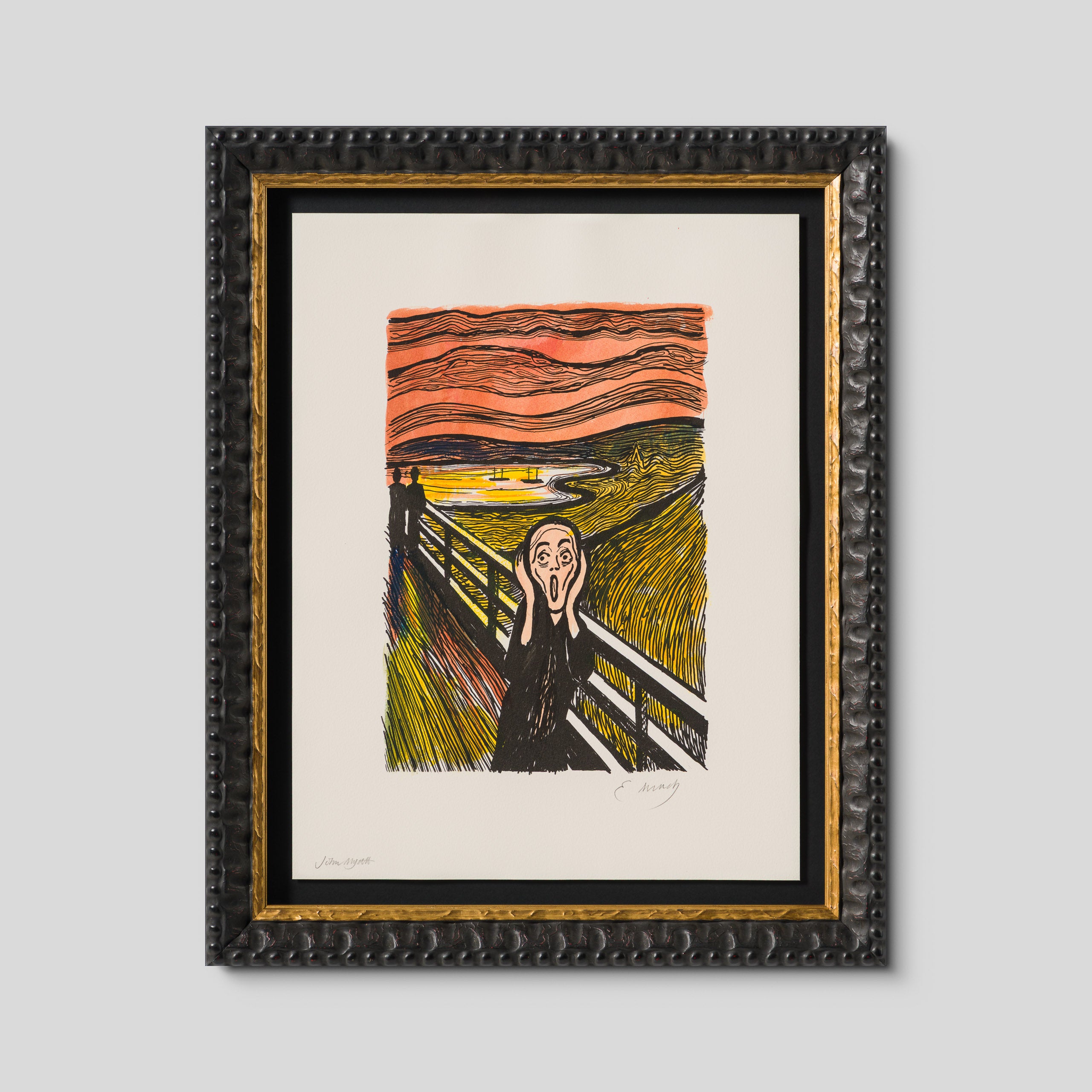 The Scream in the Style of Edvard Munch (1895) Unique XXXI