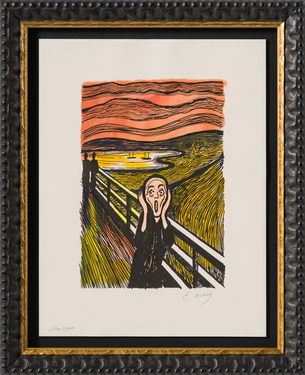 The Scream in the Style of Edvard Munch (1895) Unique XXXI