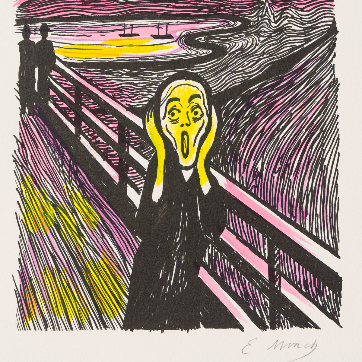 The Scream in the Style of Edvard Munch (1895) Unique XXXII