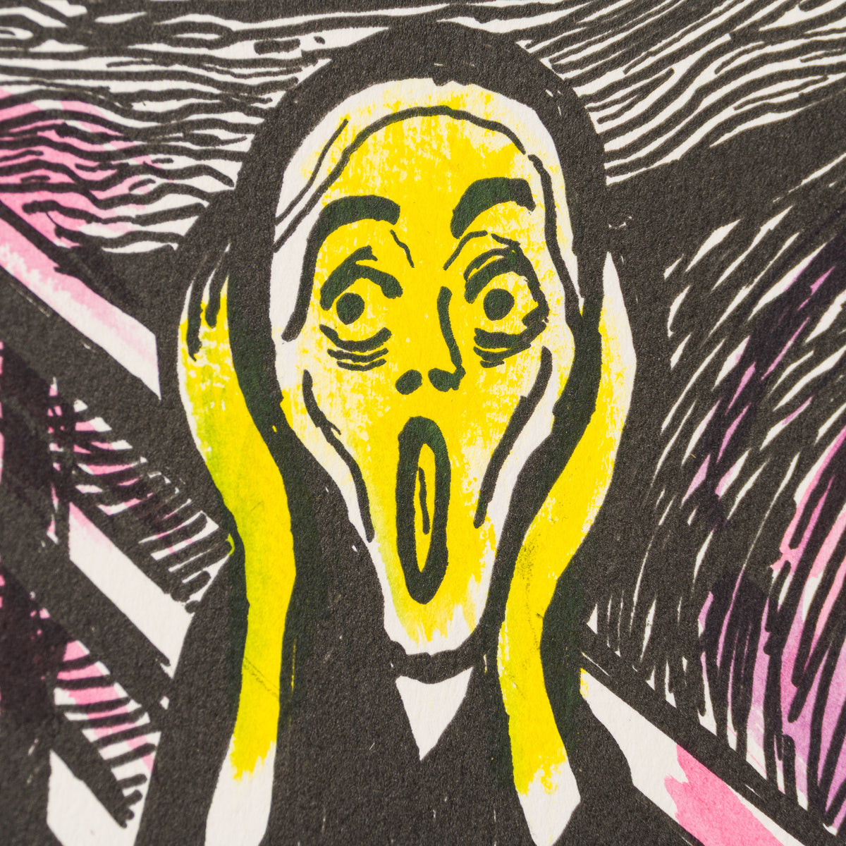 The Scream in the Style of Edvard Munch (1895) Unique XXXII