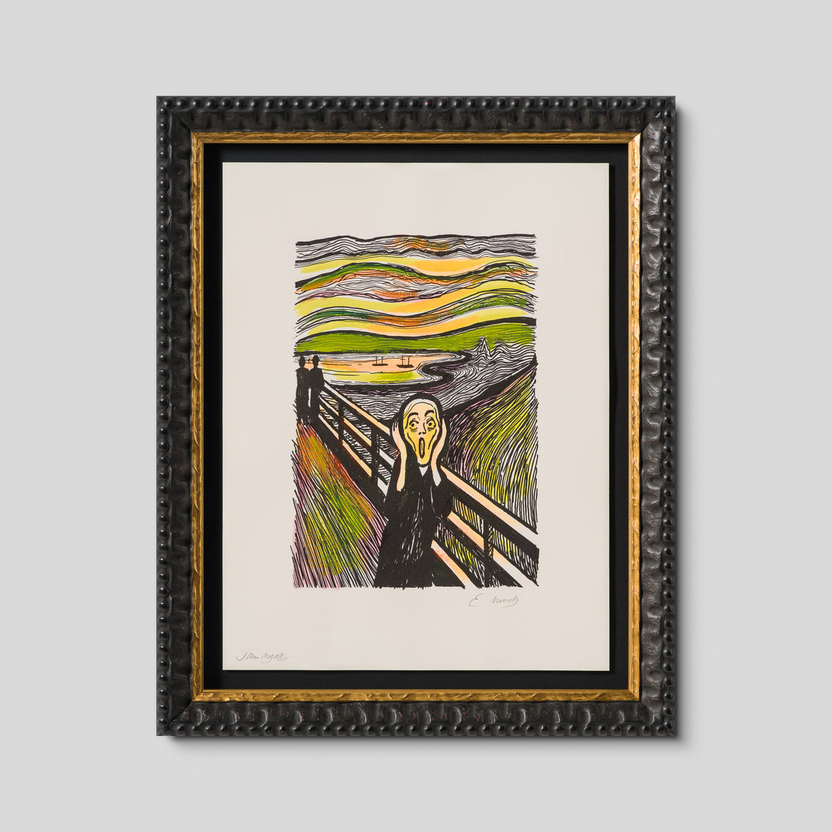 The Scream in the Style of Edvard Munch (1895) Unique XXXIV