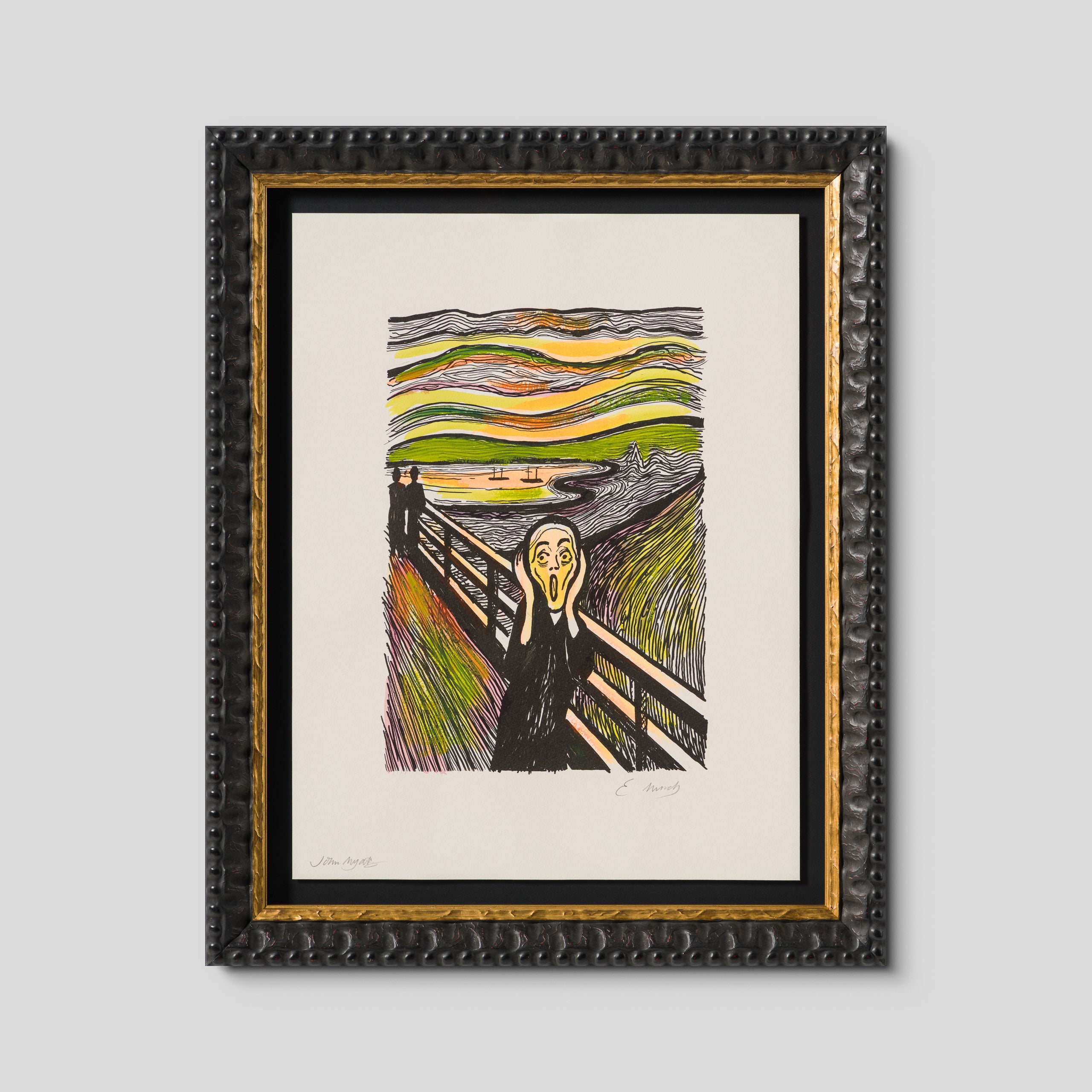 The Scream in the Style of Edvard Munch (1895) Unique XXXIV
