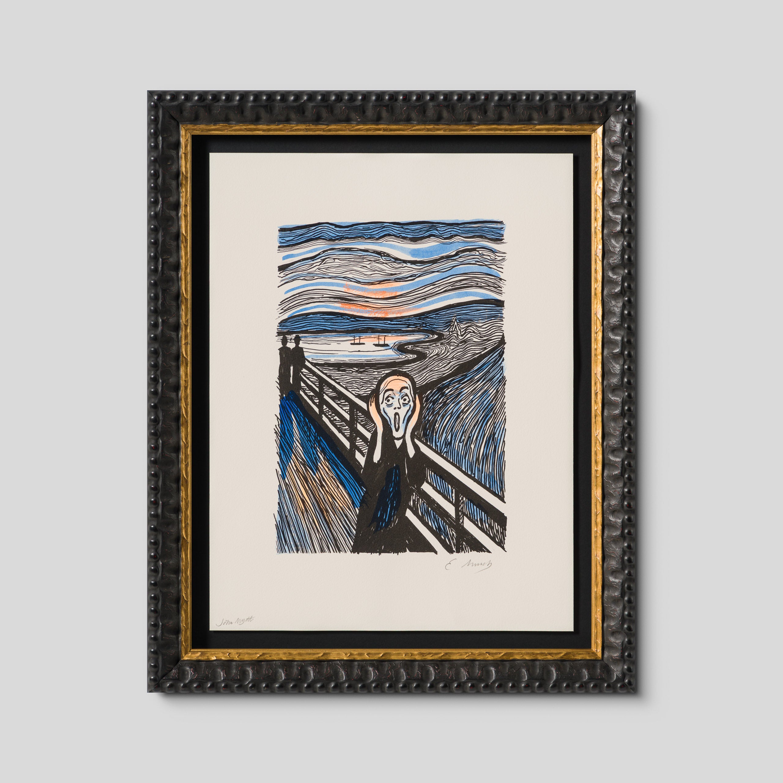 The Scream in the Style of Edvard Munch (1895) Unique XXXV