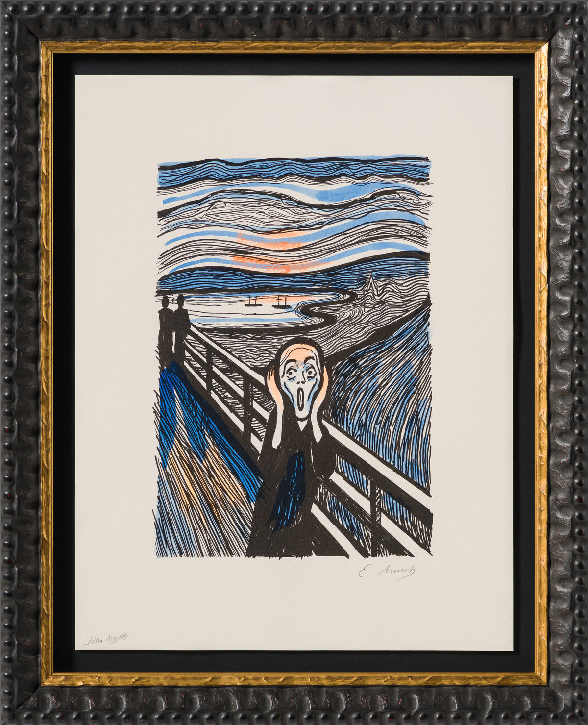 The Scream in the Style of Edvard Munch (1895) Unique XXXV