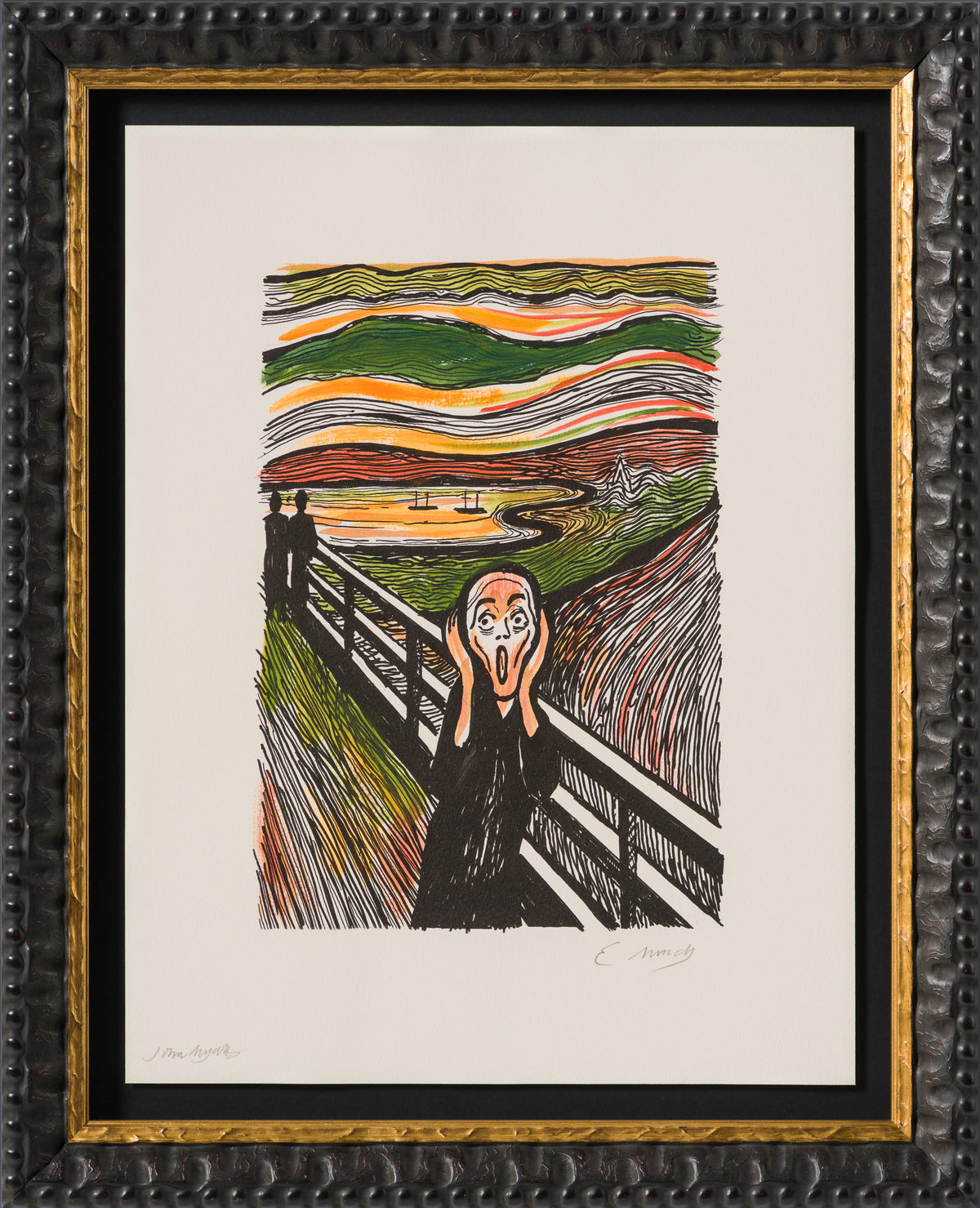 The Scream in the Style of Edvard Munch (1895) Unique XXXVI