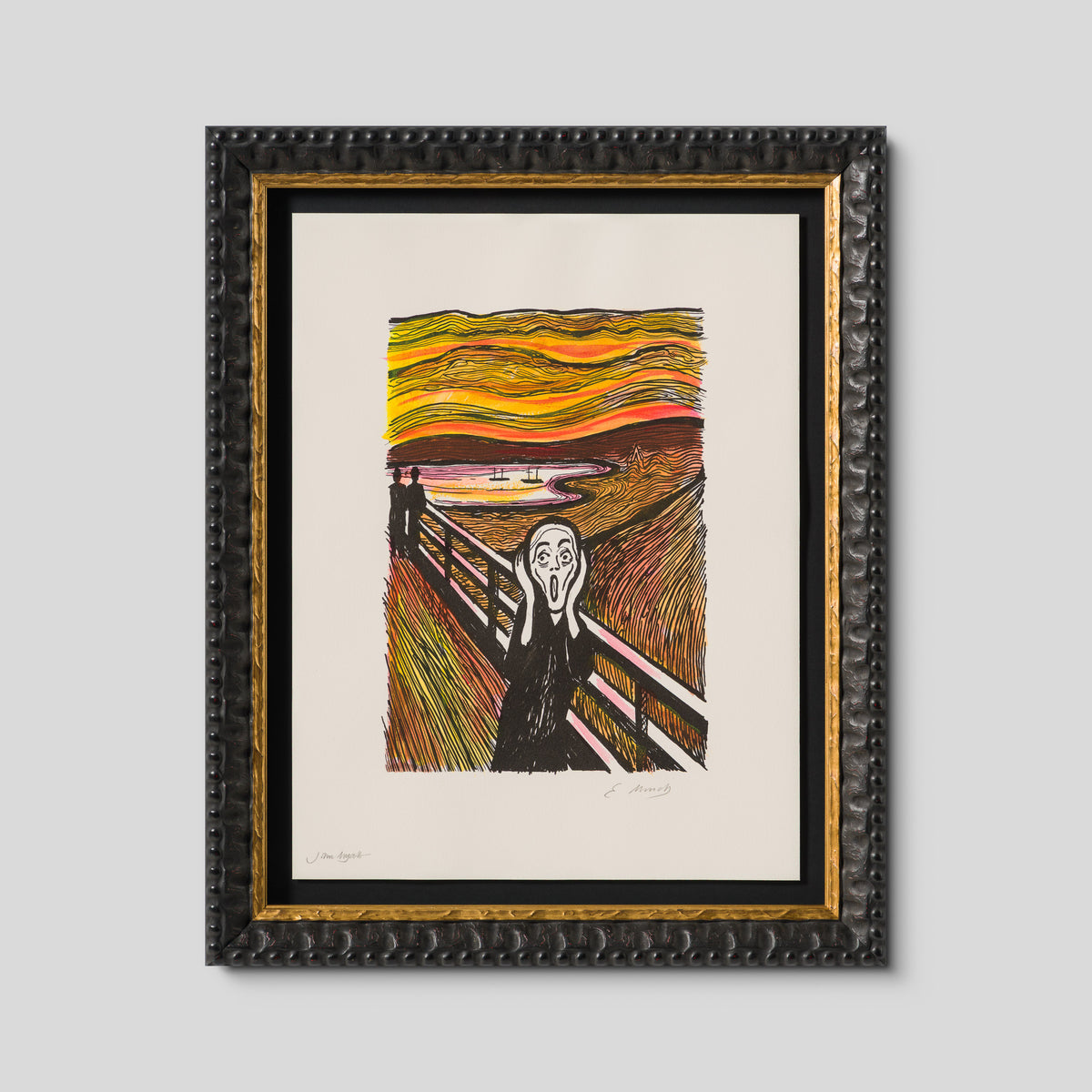 The Scream in the Style of Edvard Munch (1895) Unique XXXVII