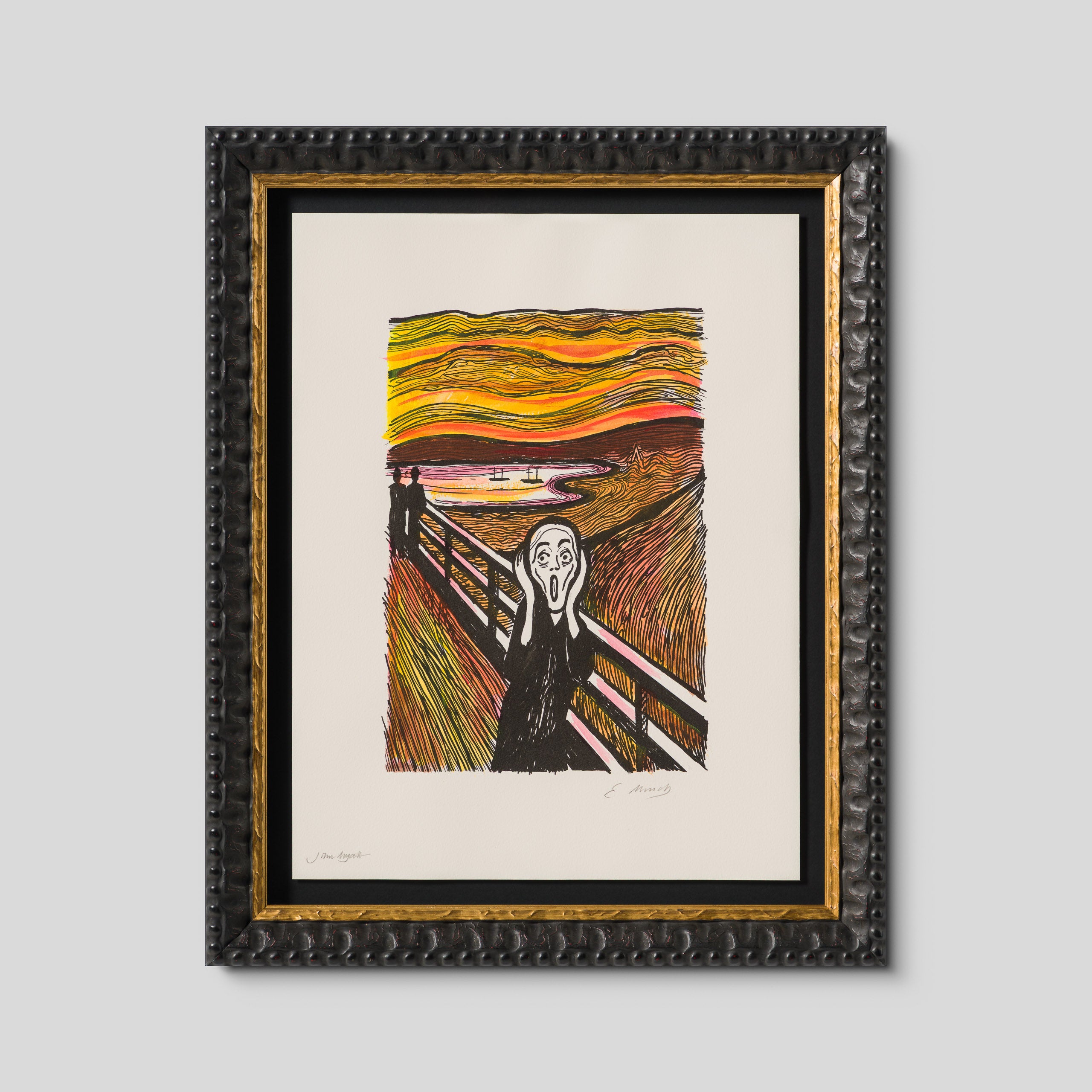 The Scream in the Style of Edvard Munch (1895) Unique XXXVII