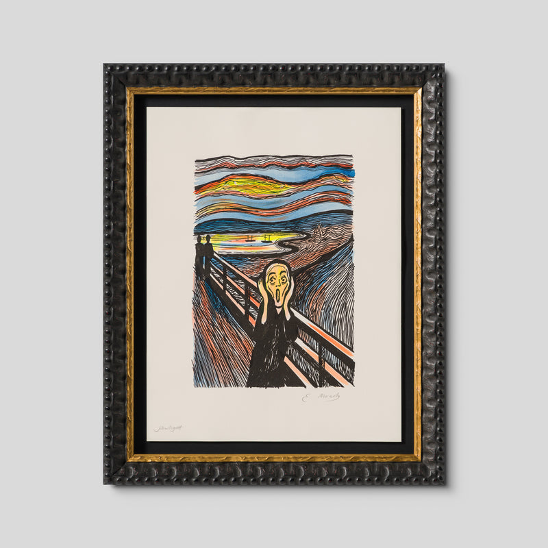 The Scream in the Style of Edvard Munch (1895) Unique XXXVIII