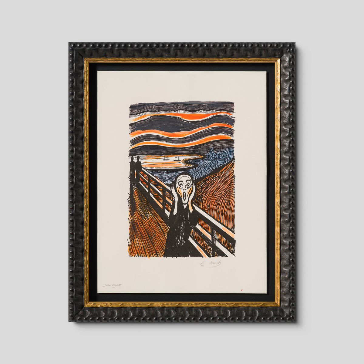 The Scream in the Style of Edvard Munch (1895) Unique XXXIX