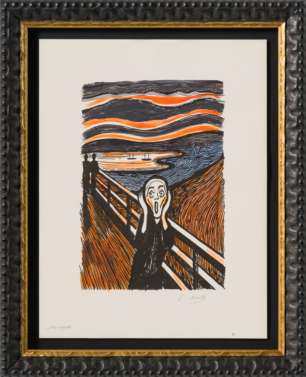 The Scream in the Style of Edvard Munch (1895) Unique XXXIX