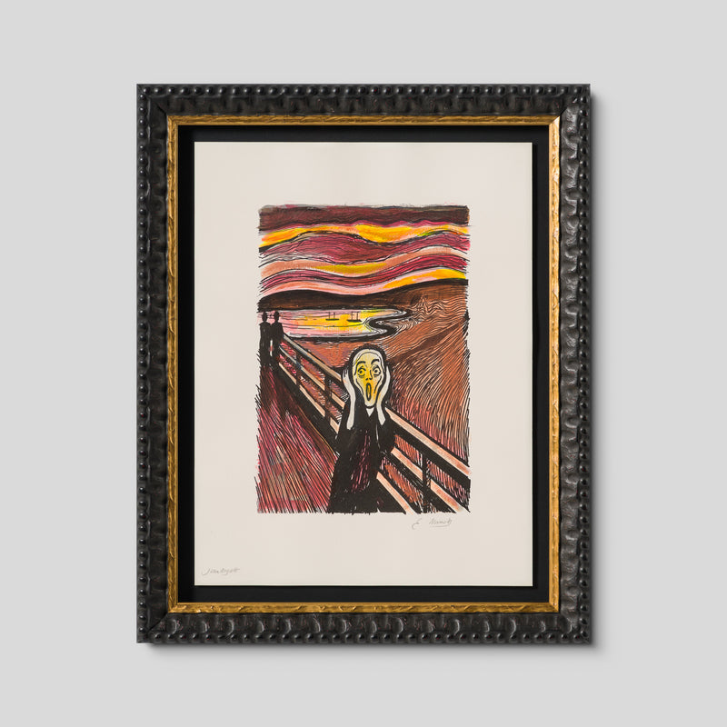 The Scream in the Style of Edvard Munch (1895) Unique XLI