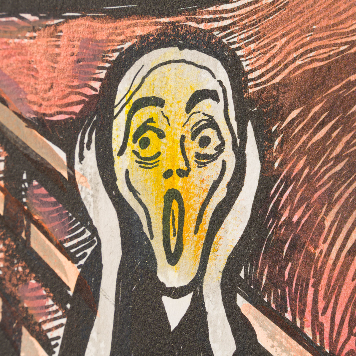 The Scream in the Style of Edvard Munch (1895) Unique XLI