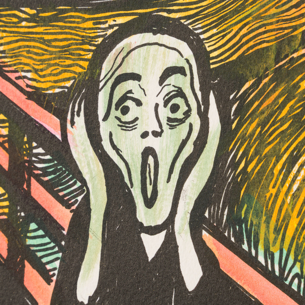 The Scream in the Style of Edvard Munch (1895) Unique XLII