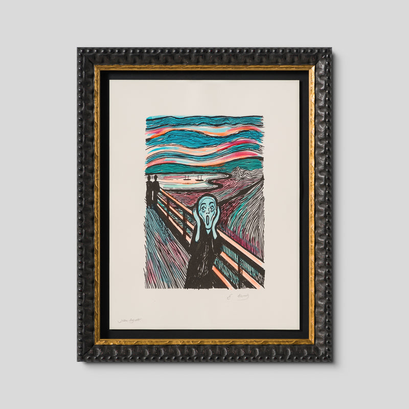 The Scream in the Style of Edvard Munch (1895) Unique XLIII