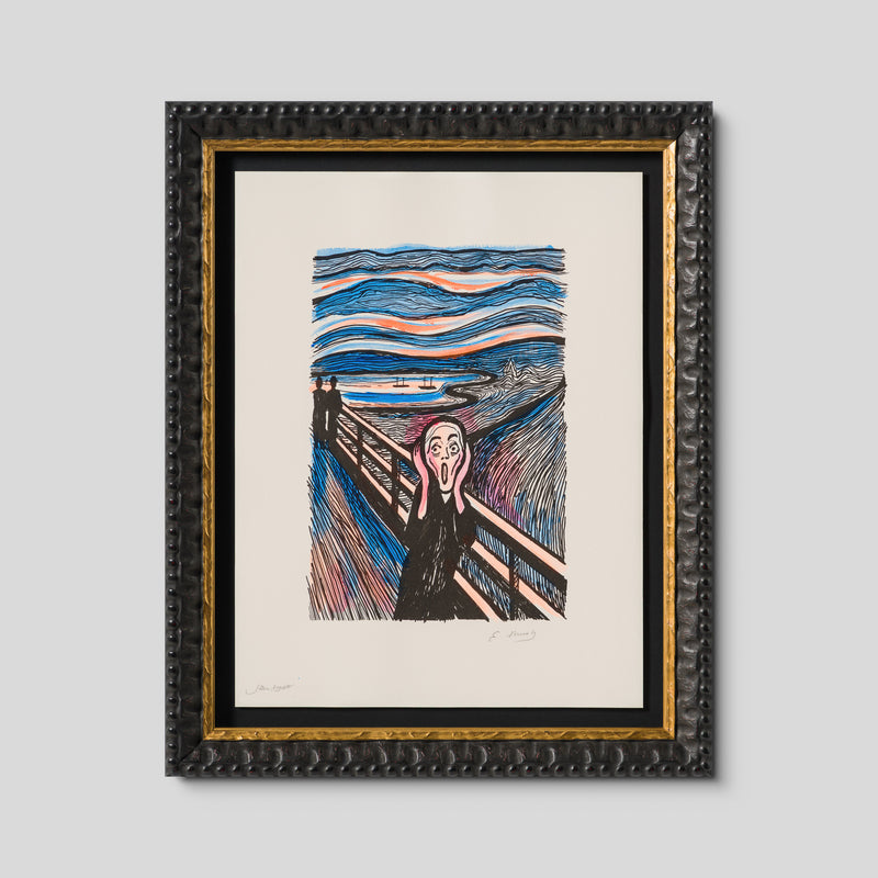 The Scream in the Style of Edvard Munch (1895) Unique XLIV