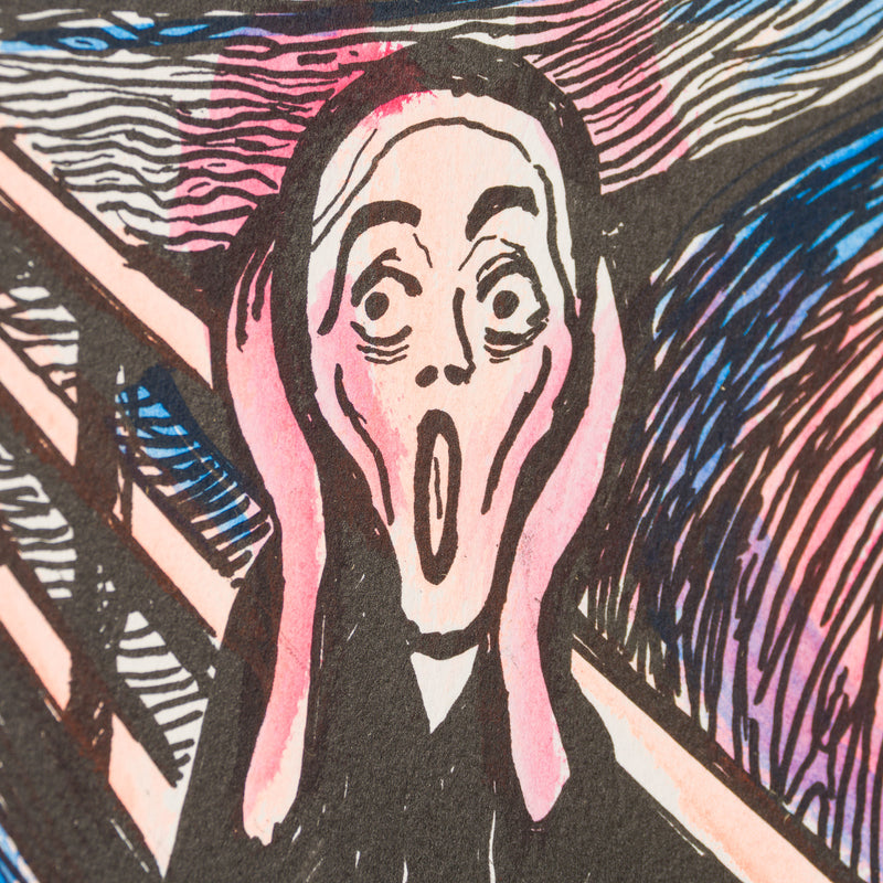 The Scream in the Style of Edvard Munch (1895) Unique XLIV