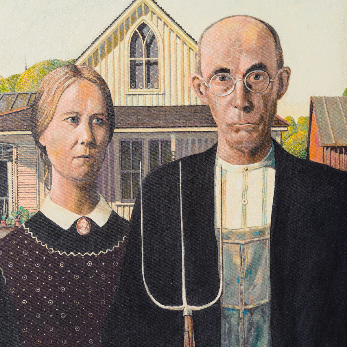 American Gothic in the Style of Grant Wood | 1930