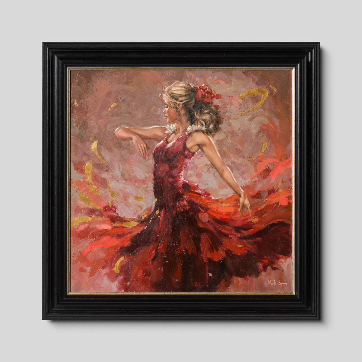 Red Dancer With Blonde Hair