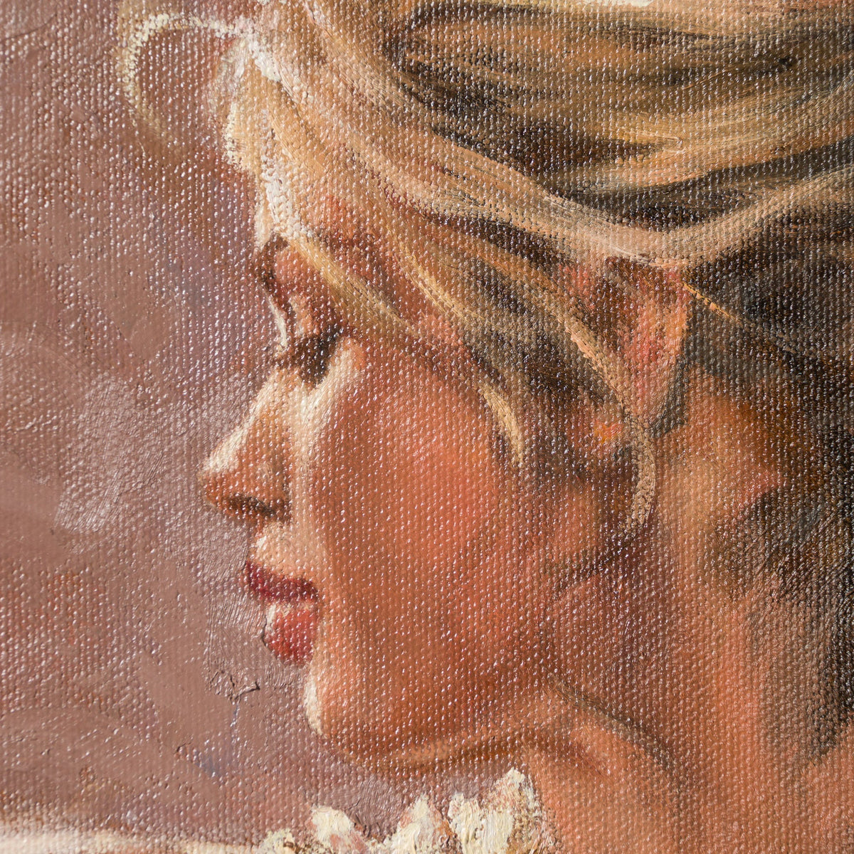 Red Dancer With Blonde Hair