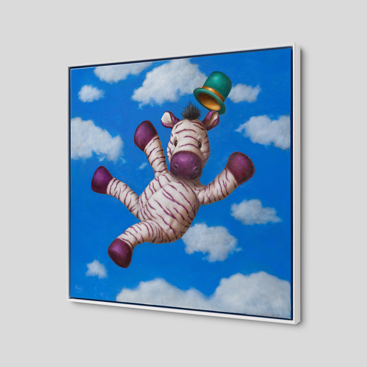 Jumping Zebra (Oil)