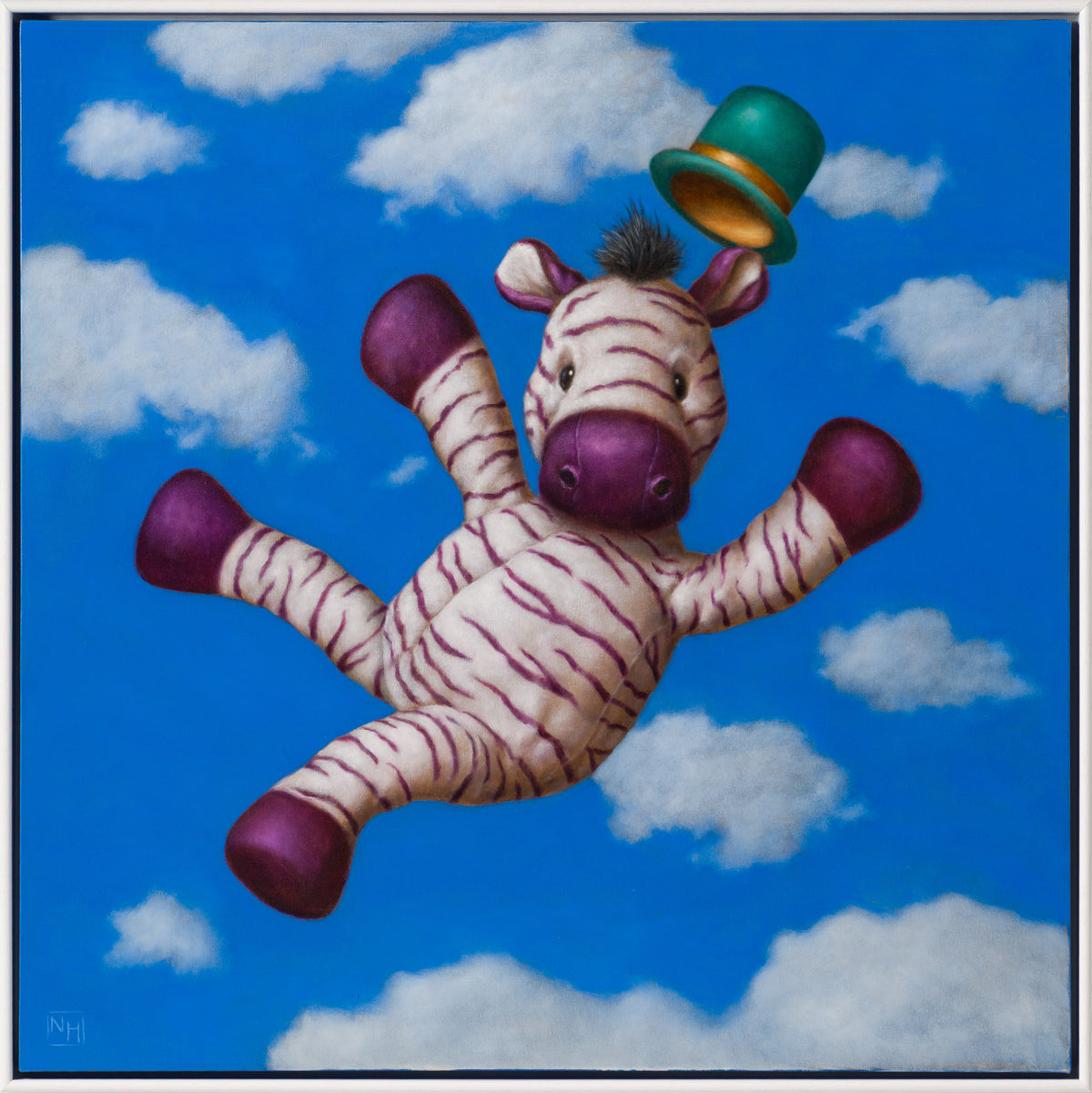 Jumping Zebra (Oil)