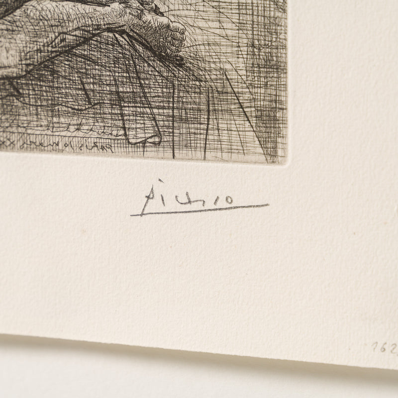 Quatre Femmes Nues et tête sculptée, from  the Vollard Suite, 10 March 1934