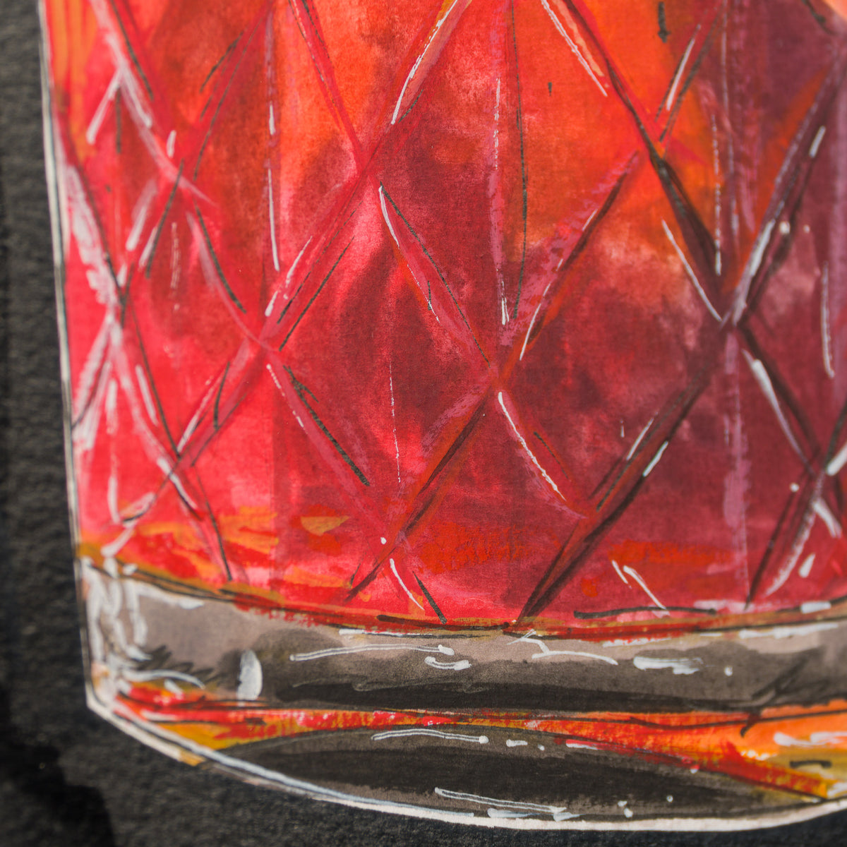 More Sips, Loose Lips (Gouache)