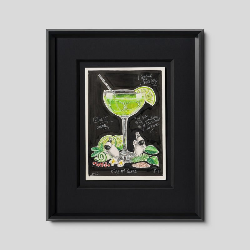 Kiss My Glass (Gouache)