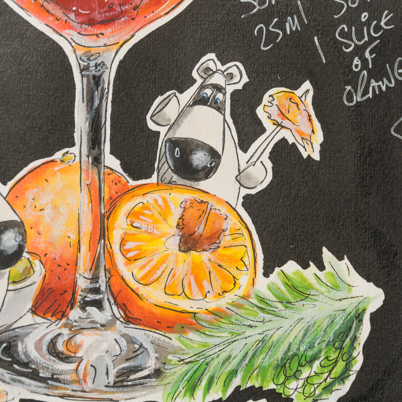 Spritz And Giggles (Gouache)