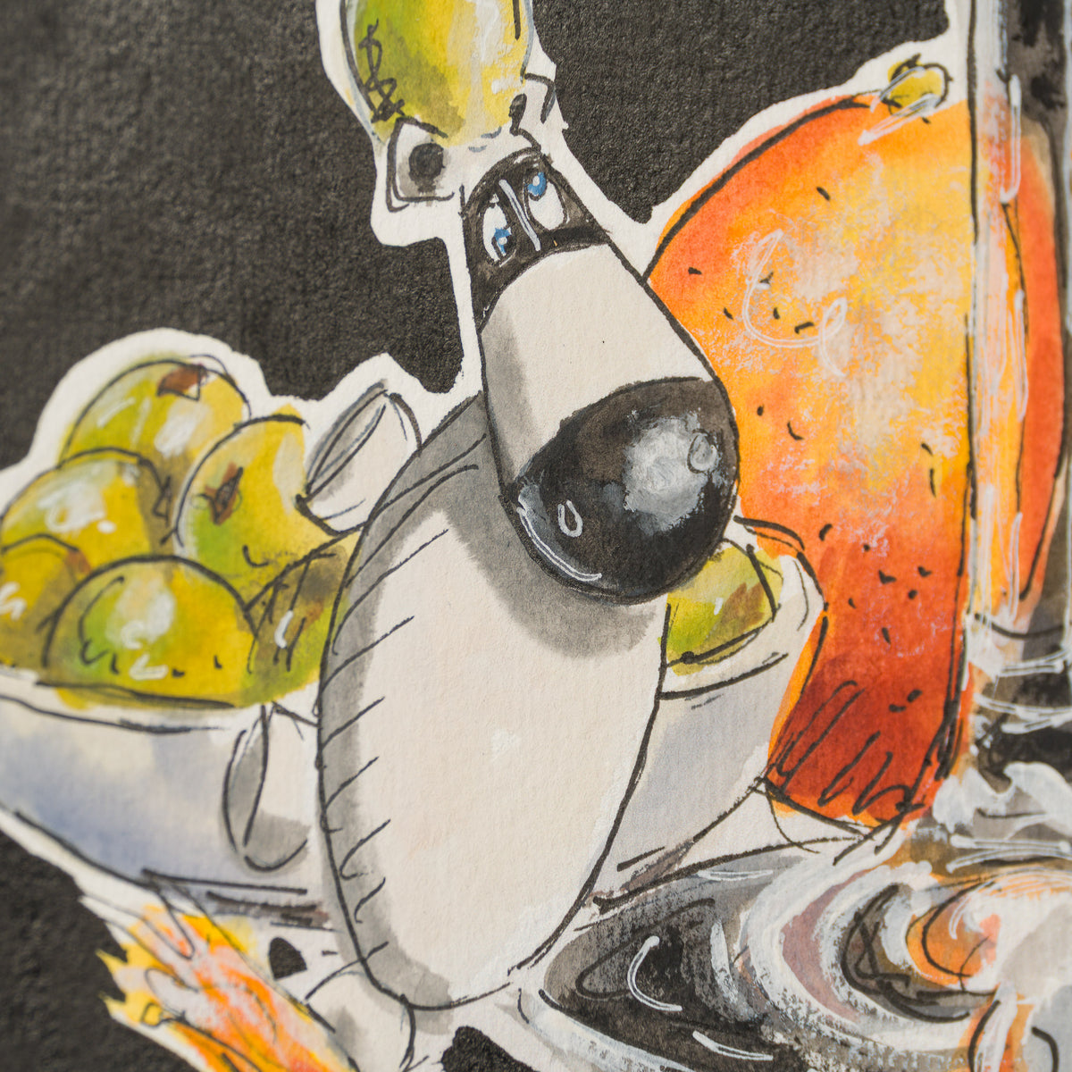 Spritz And Giggles (Gouache)
