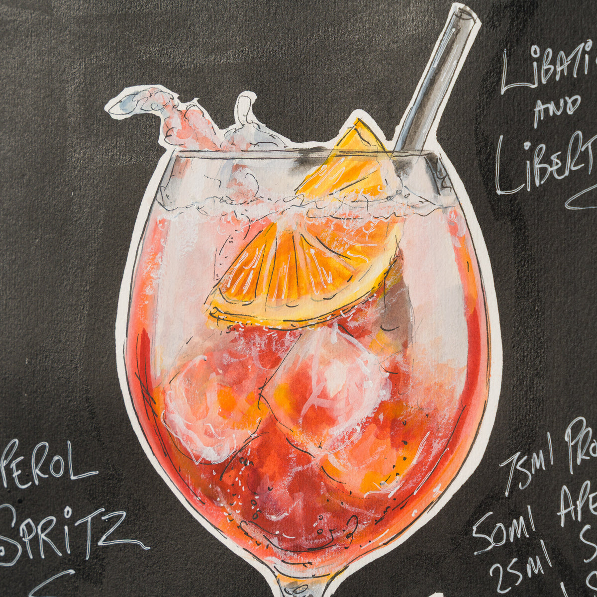 Spritz And Giggles (Gouache)