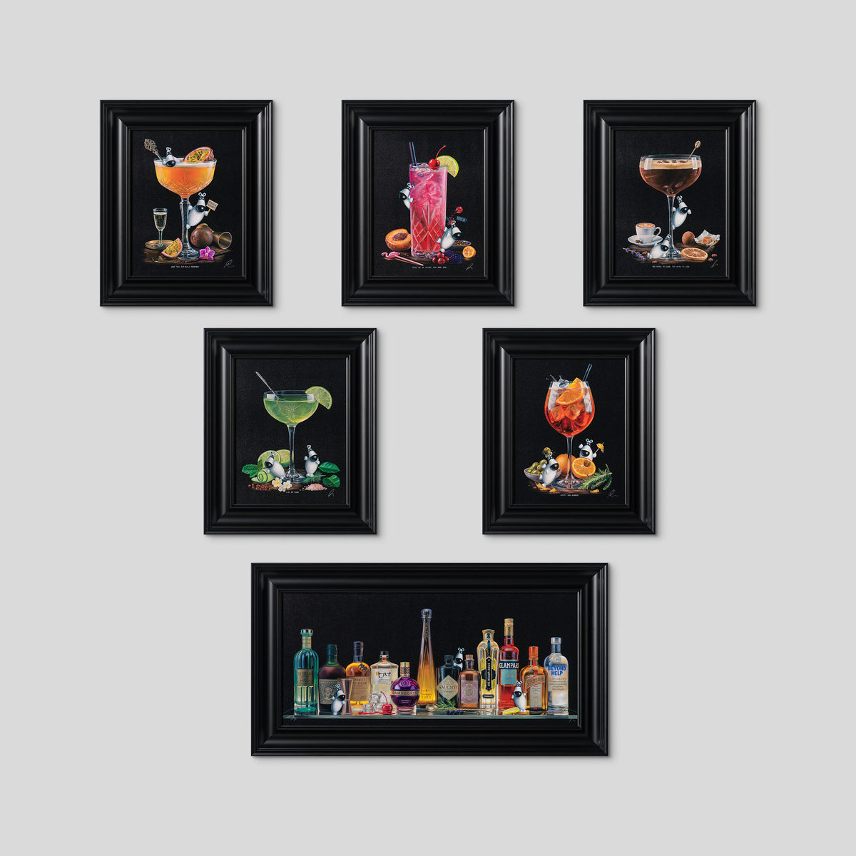 Libations & Libertines 2026 | Framed Set of Six
