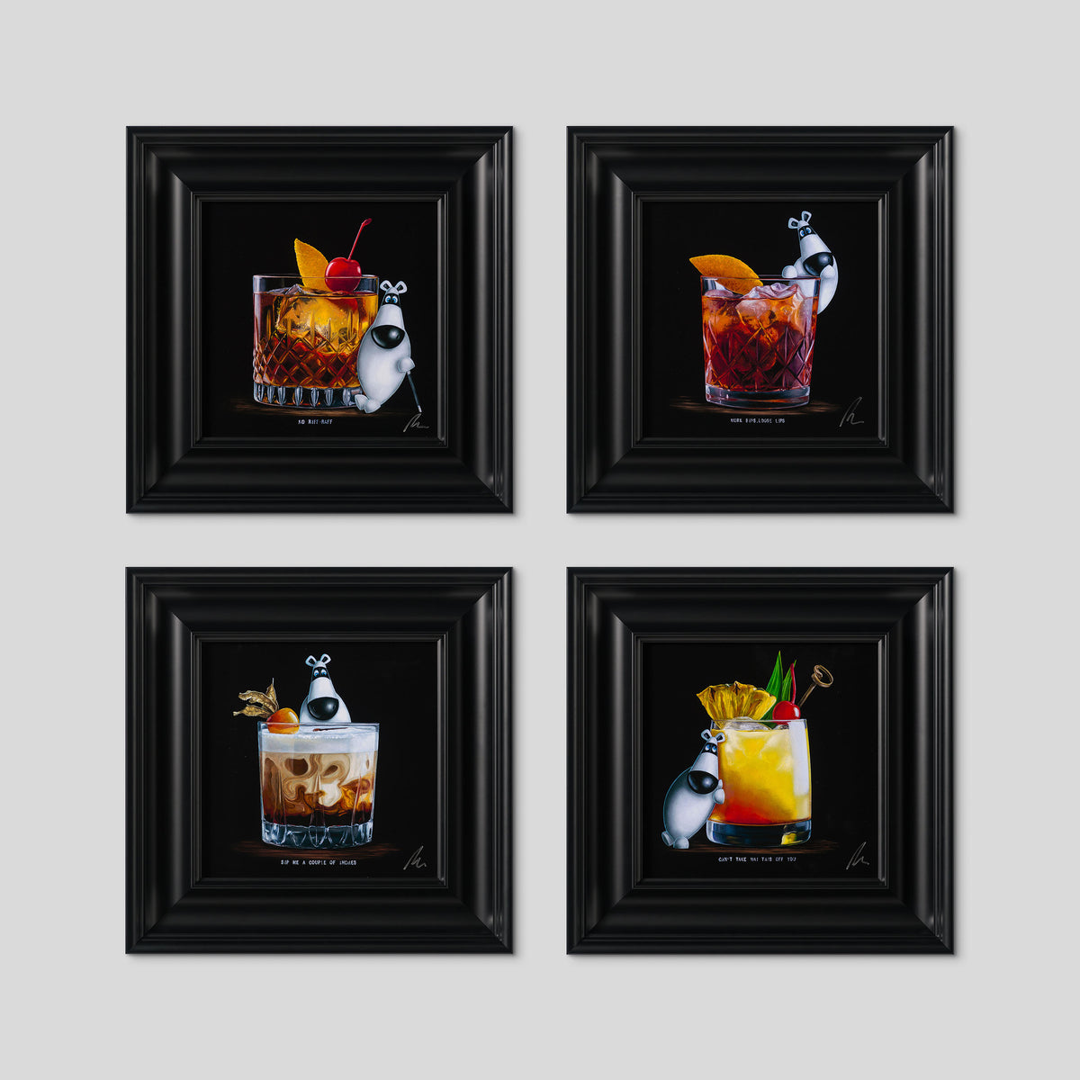 Sipsters 2025 | Framed Set of Four