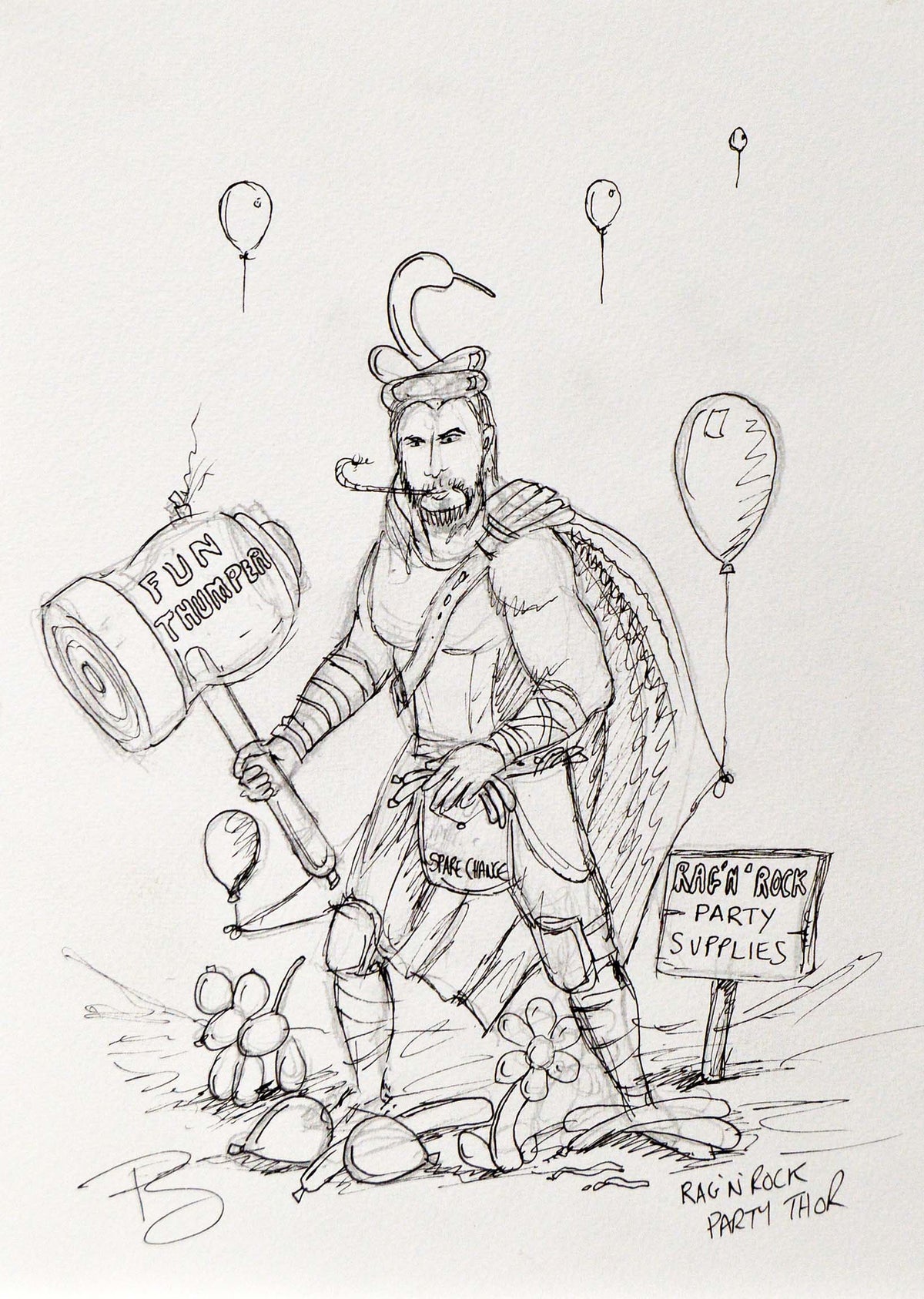 Rag 'n' Roll Party Thor | Peter Smith