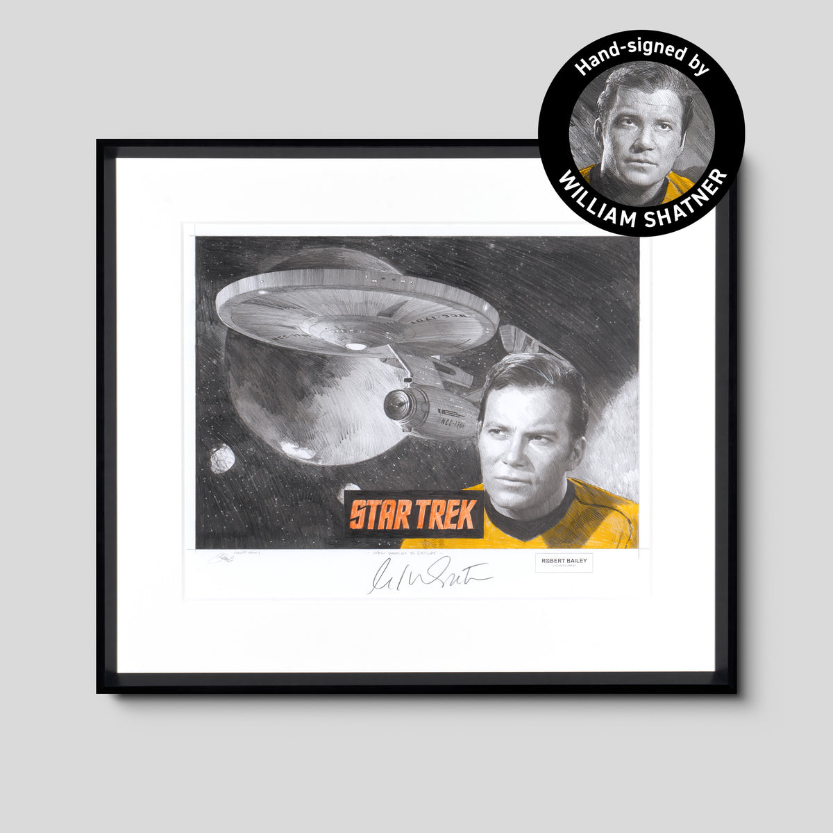 New Worlds To Explore | Hand-signed by William Shatner