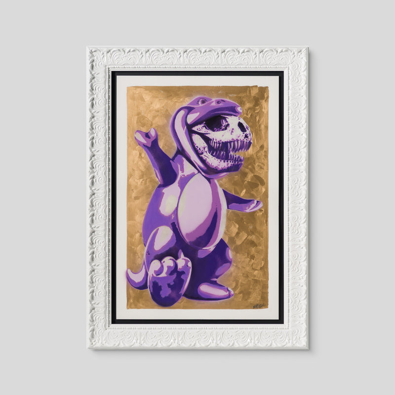 Barney Grin Stencil