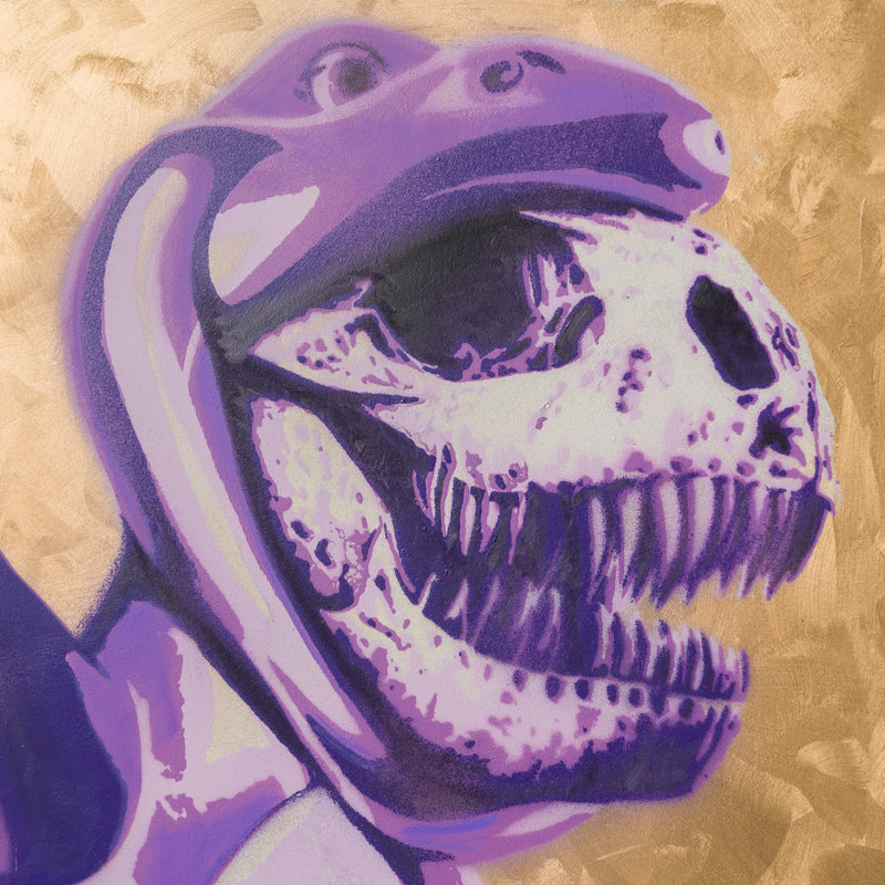 Barney Grin Stencil
