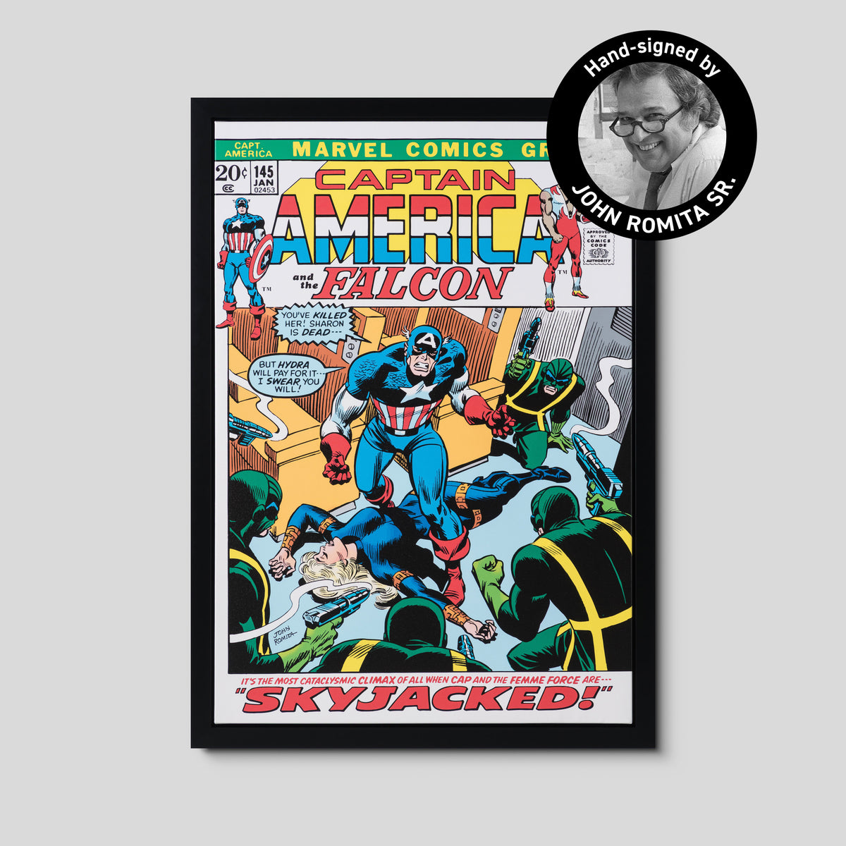 Captain America #145 | Hand-signed by John Romita Sr.