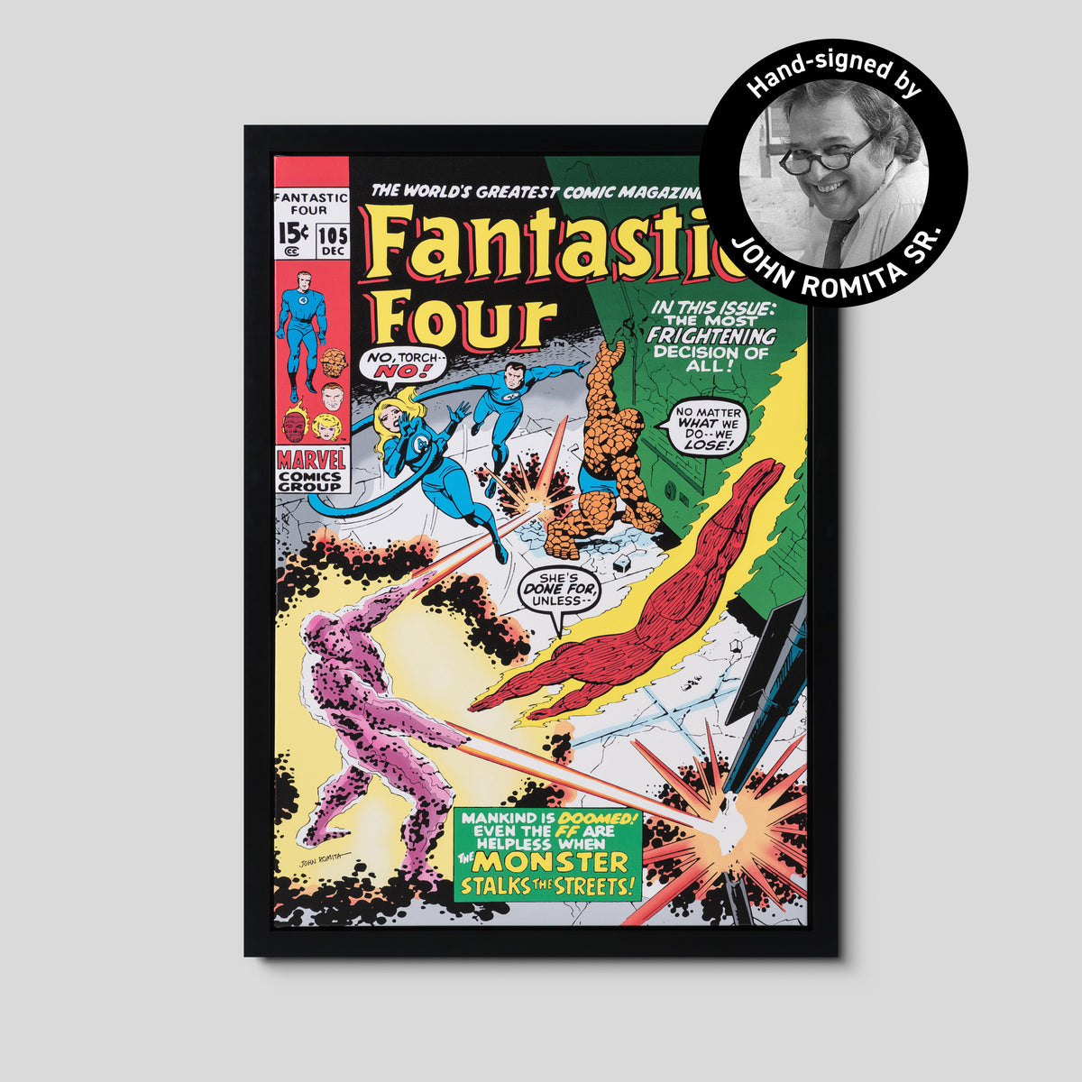 Fantastic Four #105 | Hand-signed by John Romita Sr.