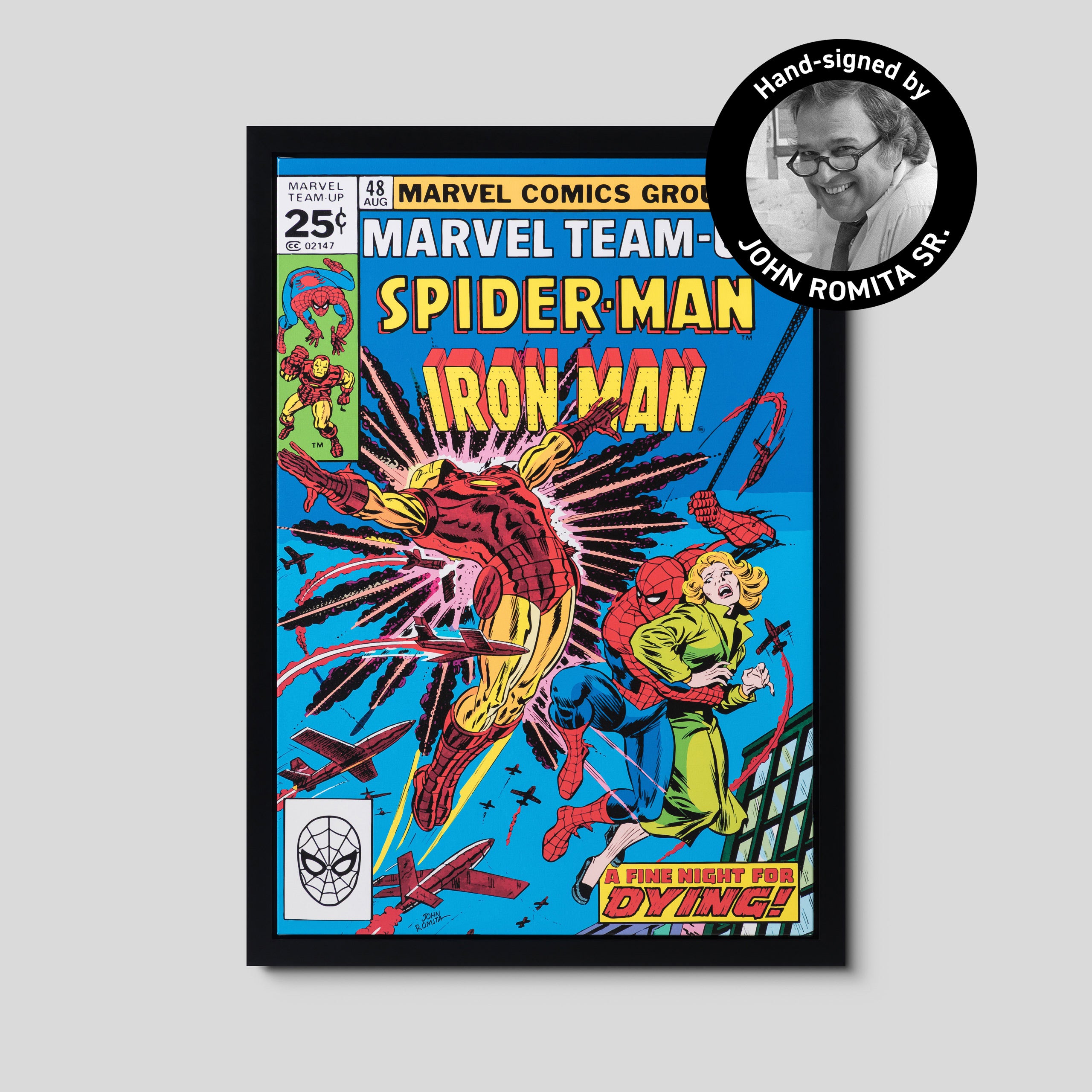 Marvel Team-Up Spider-Man Iron Man #48 | Hand-signed by John Romita Sr.