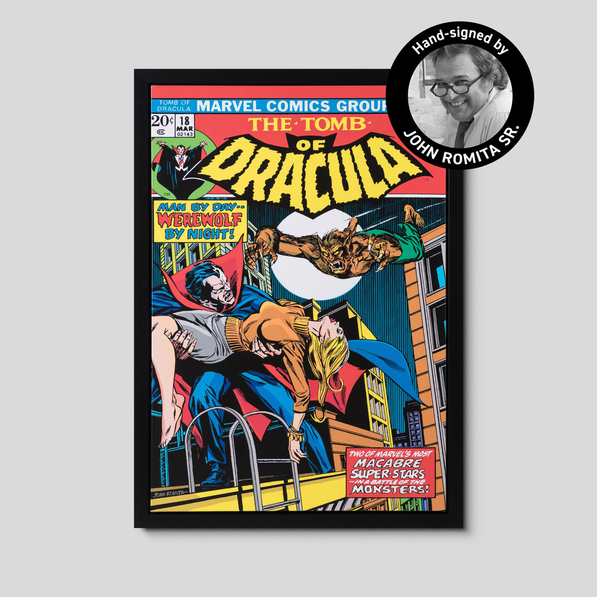 The Tomb Of Dracula #18 | Hand-signed by John Romita
